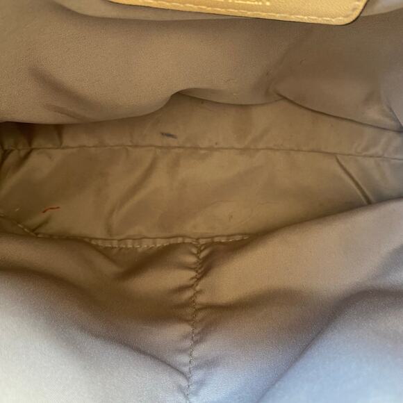 Anne Klein Classic Lion Logo Crossbody Bag Pink and Beige Purse Gold Hardware - Picture 8 of 16